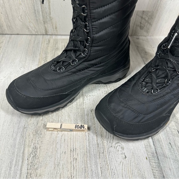 Eddie Bauer Black Faux Fur Lined 200 Gram Waterproof Snow Boots #1084 - Picture 9 of 11